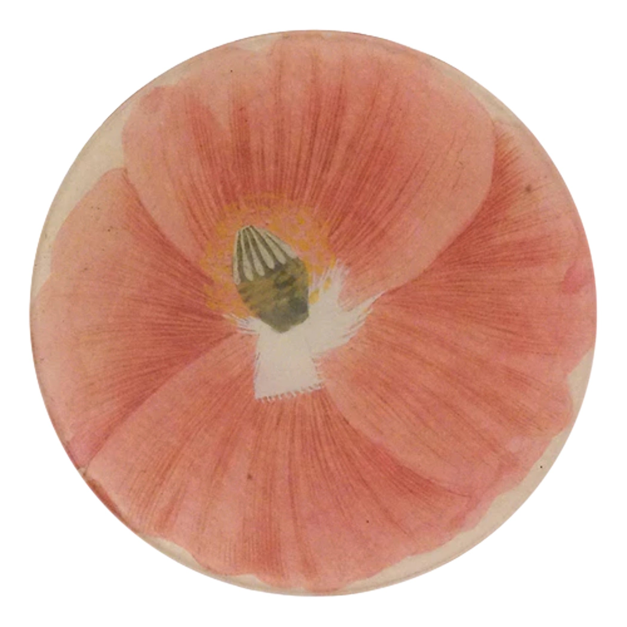 JOHN DERIAN】デコパージュプレート Simple Pink Poppy (790D)_5R