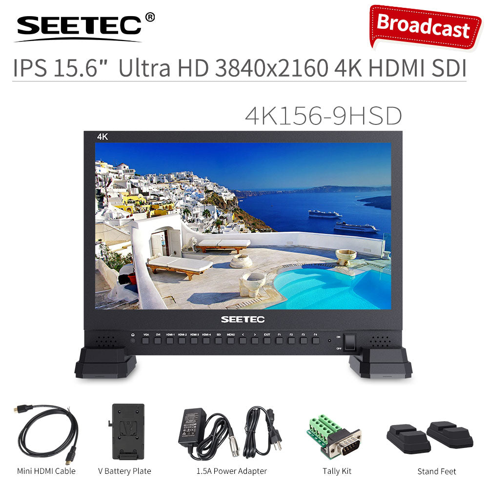 SEETEC 4K156-9HSD 15.6 インチ 4K ディレクター ブロードキャスト