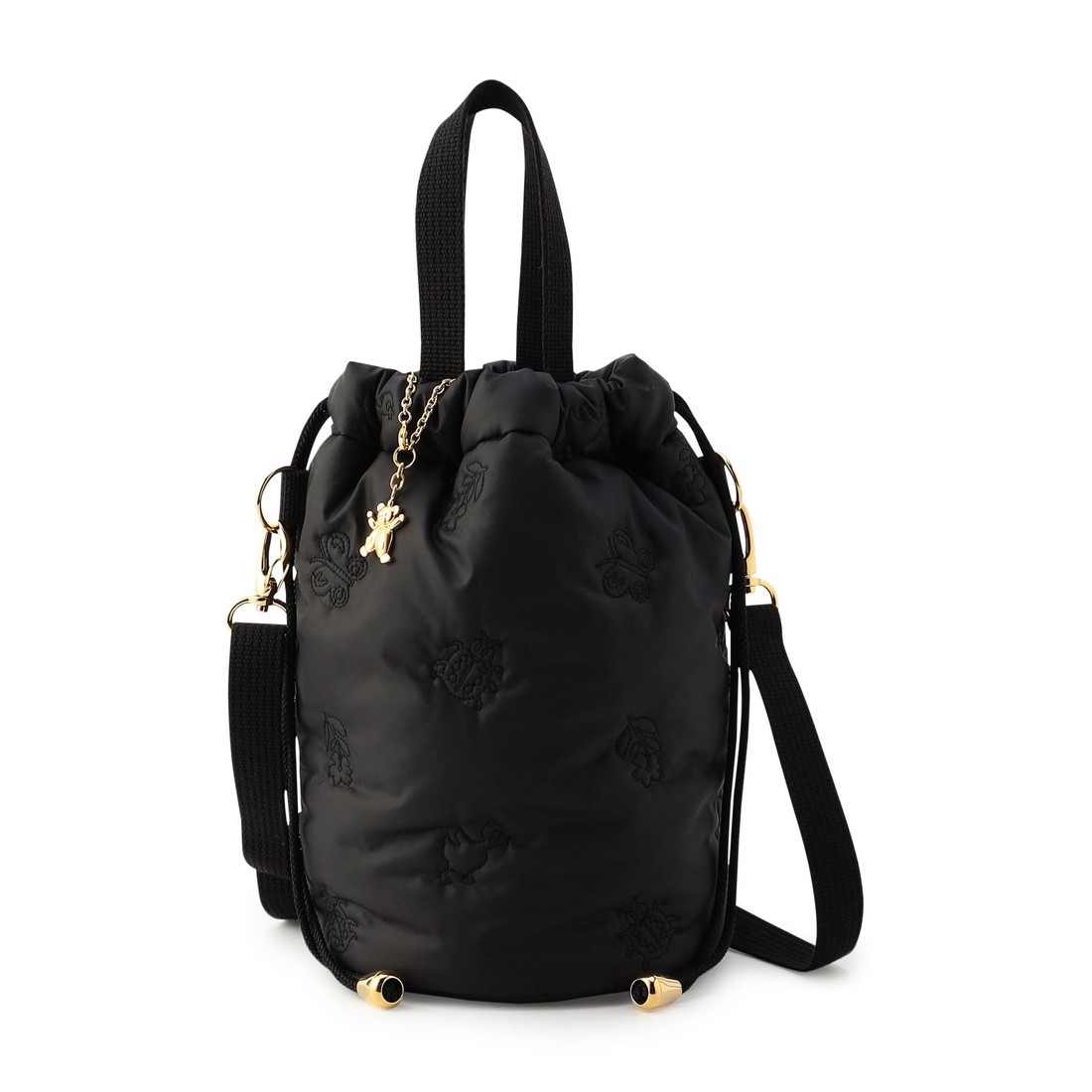 ハイジ 巾着ショルダーバッグ HEEM-231461(ブラック): FEILER