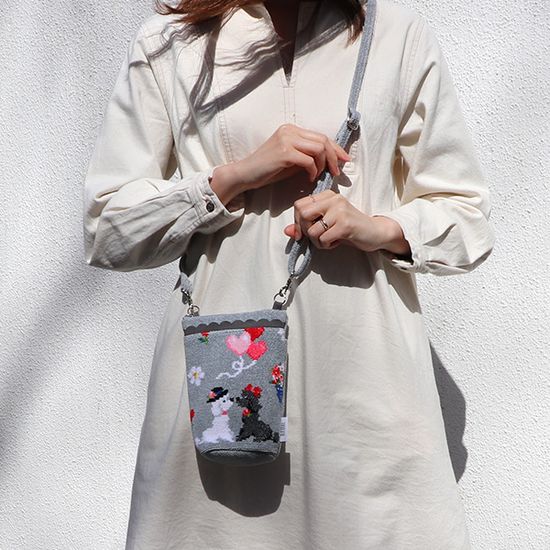 モンプティルル ミニショルダーバッグ MPL-241076(ライトグレー