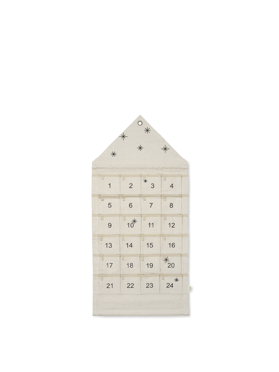Star Advent Calendar | Christmas decoration in 100% cotton | Ferm