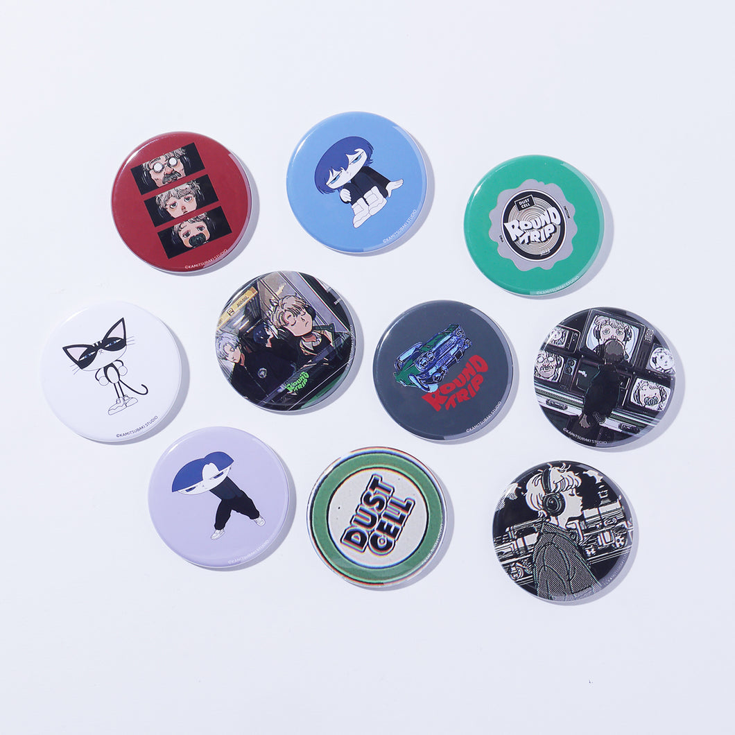 DUSTCELL】ランダム缶バッジ3個セット（全10種）／TOUR「ROUND TRIP