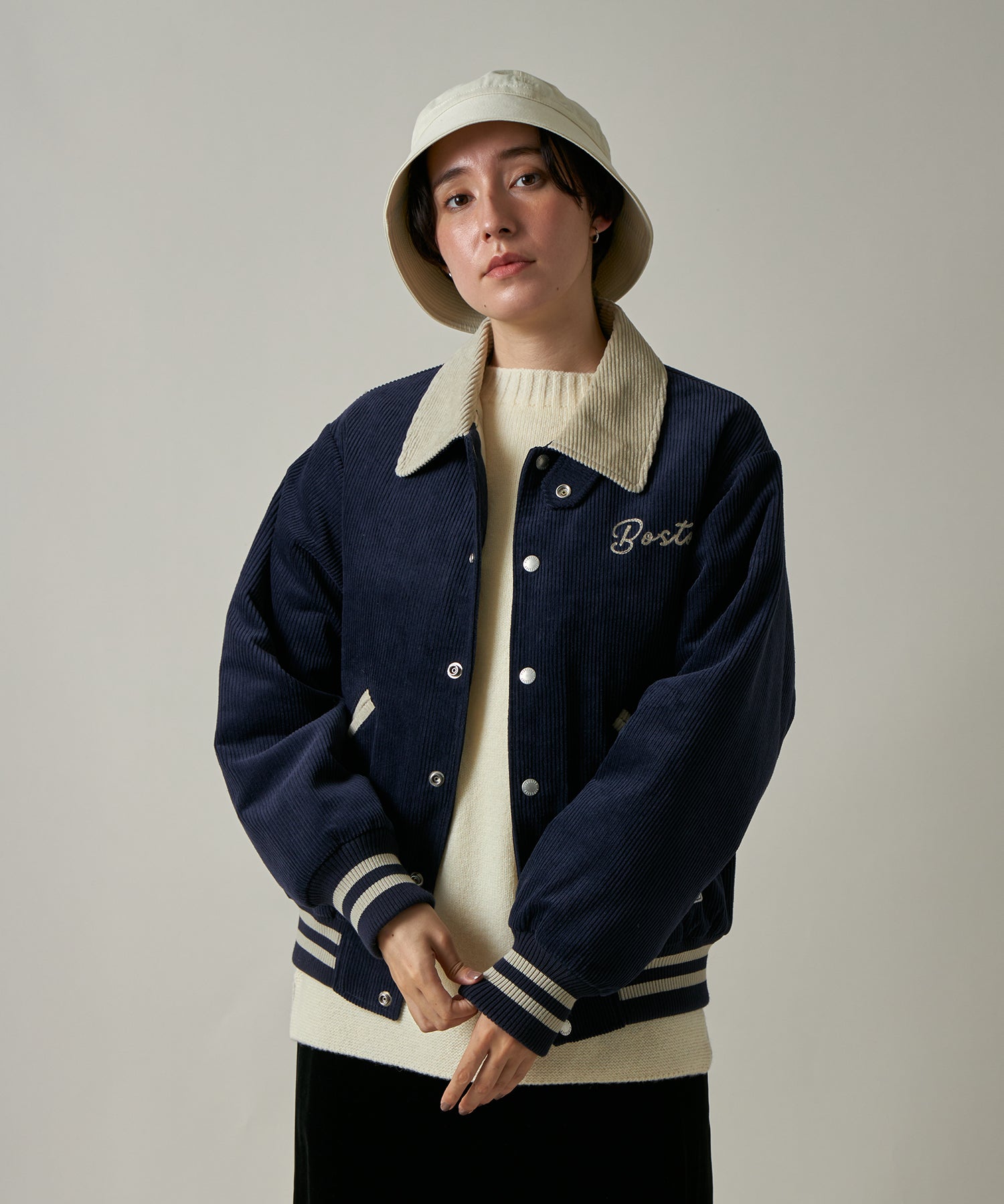 FIDELITY X SKOOKUM] AWARD JACKET (Navy)｜コーデュロイジャケット