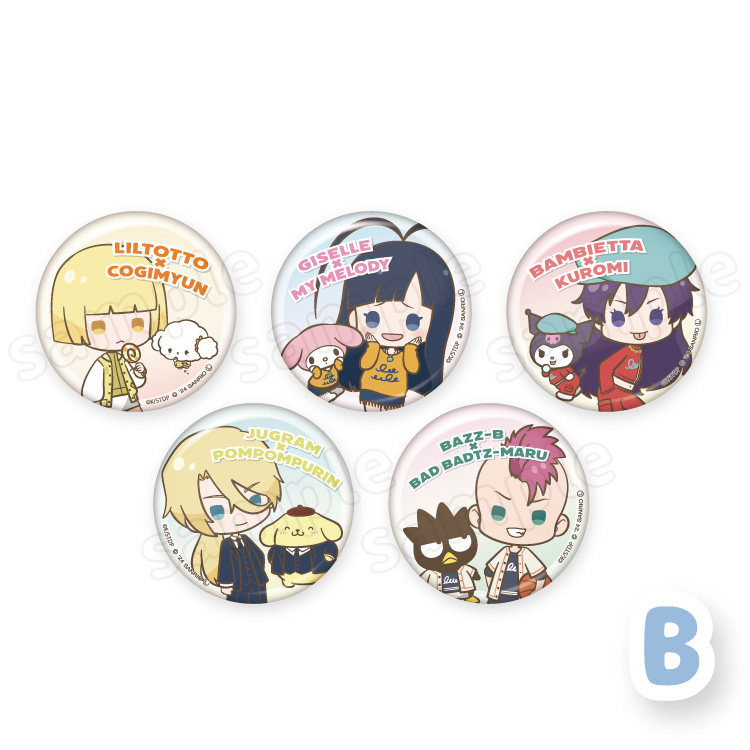 BLEACH×サンリオキャラクターズ トレーディング缶バッジ｜むにゅぐるみ