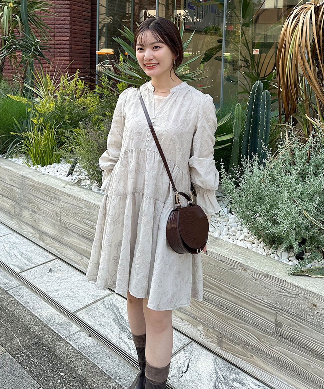 エンブロイダリーティアードミニワンピース｜PETAL ONLINE（ペタル