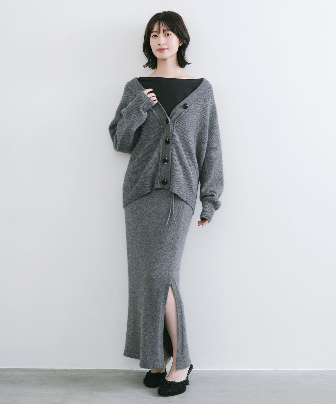 ラクーン混ニットタイトスカート｜PETAL ONLINE（ペタルオンライン）