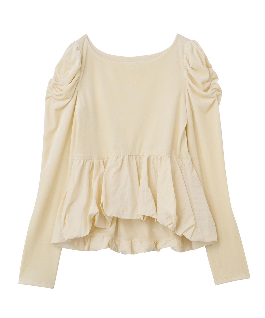 ベロアドッキングバルーントップス｜PETAL ONLINE（ペタルオンライン）