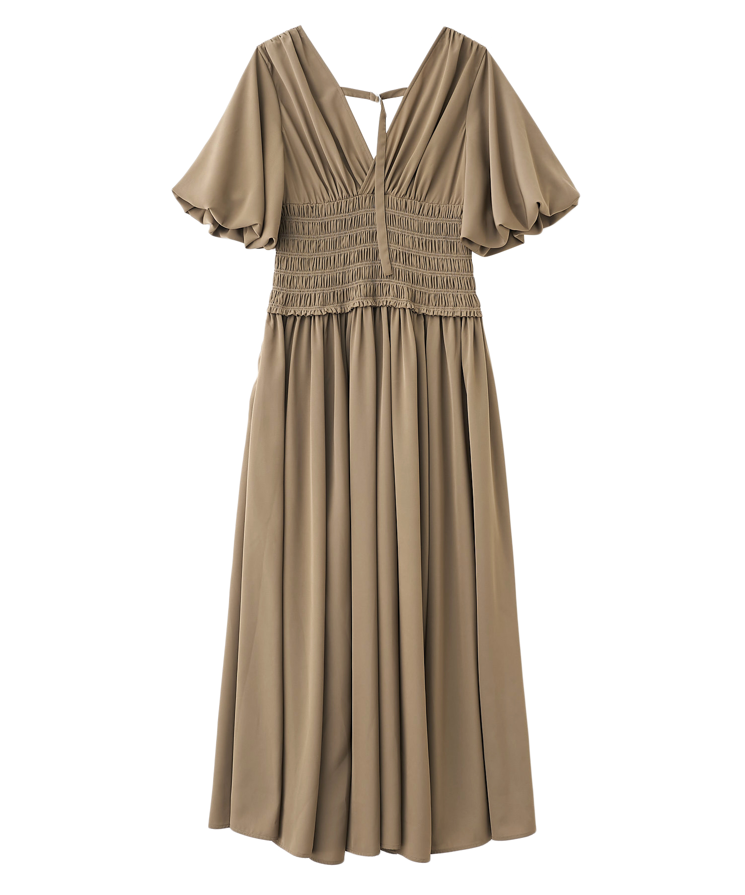 Vネックシャーリングワンピース｜PETAL ONLINE（ペタルオンライン）