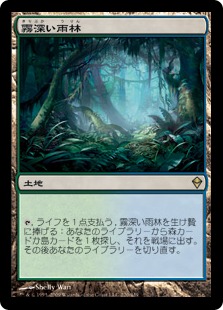 Foil】《霧深い雨林/Misty Rainforest》[ZEN] 土地R | 日本最大級 MTG