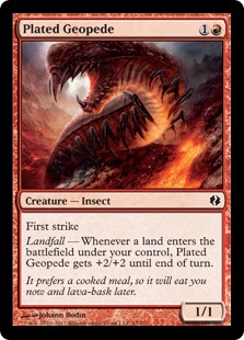 板金鎧の土百足/Plated Geopede》[VvK] 赤C | 日本最大級 MTG通販