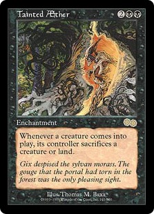 上天のしみ/Tainted AEther》[USG] 黒R | 日本最大級 MTG通販サイト