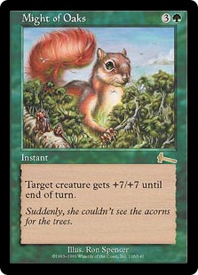 Foil】《樫の力/Might of Oaks》[ULG] 緑R | 日本最大級 MTG通販サイト