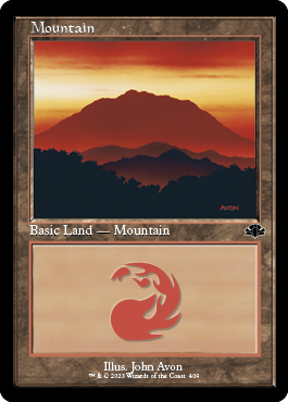 Foil】(409)□旧枠□《山/Mountain》[DMR-BF] 土地 | 日本最大級 MTG