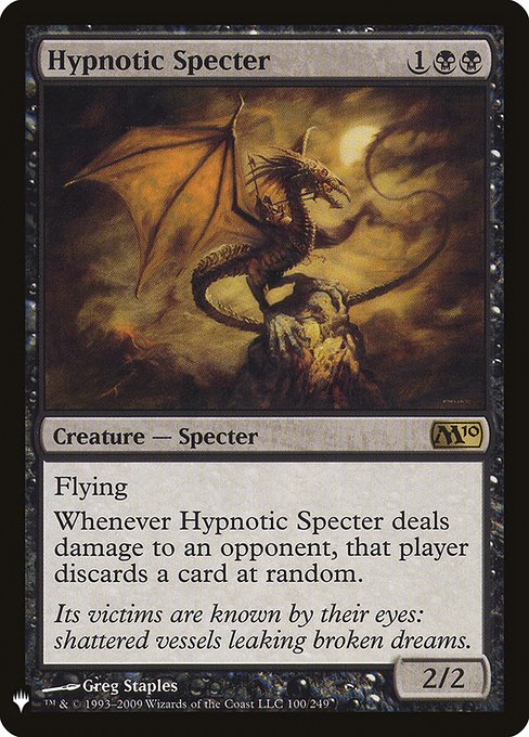 Foil】《惑乱の死霊/Hypnotic Specter》[M10] 黒R | 日本最大級 MTG