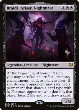 Foil】(084)《甦りし悪夢、ブレイズ/Braids, Arisen Nightmare》[DMU