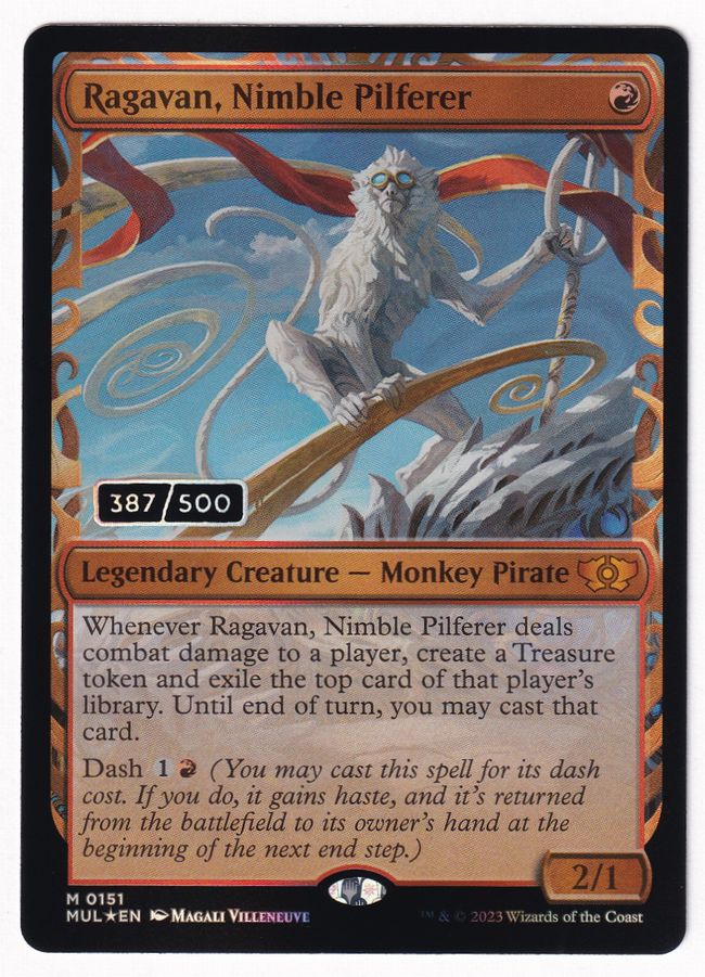 ダブルレインボウ・Foil】(151)《敏捷なこそ泥、ラガバン/Ragavan