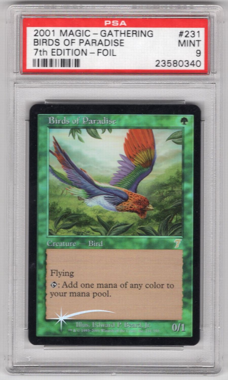 Foil】《極楽鳥/Birds of Paradise》[7ED] 緑R | 日本最大級 MTG通販