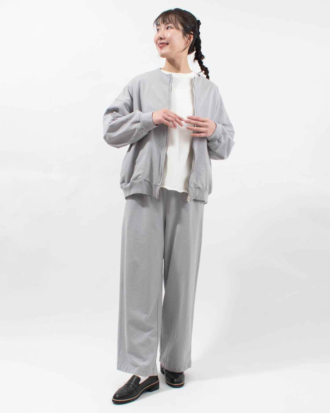 prit 40/1DEPENDランダムミニ裏毛ZIPブルゾン｜ナチュラルファッション