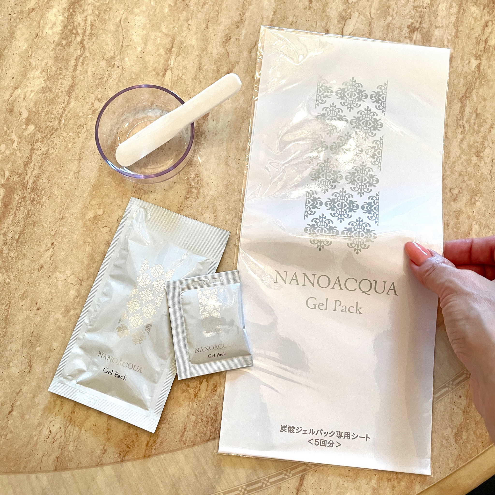 N*r様 ナノアクア 炭酸ジェルパック（5回分） 4箱 試してみた炭酸