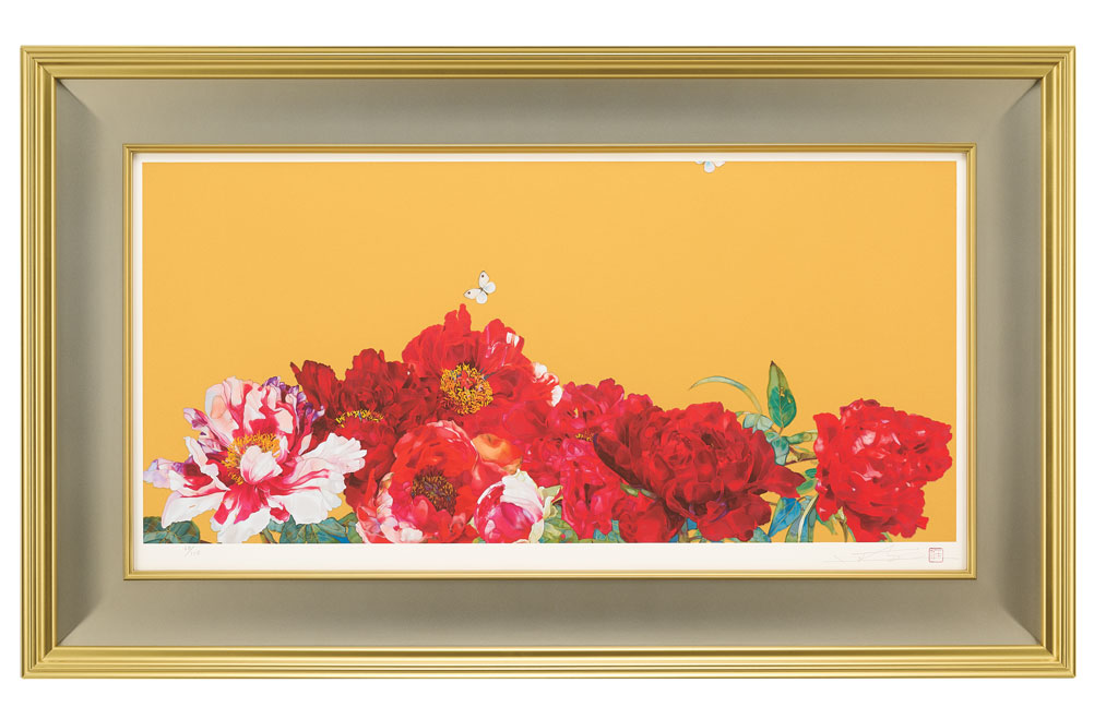 岩田壮平『BOTAN‐Chō』直筆サイン入り特別限定ミクストメディア版画