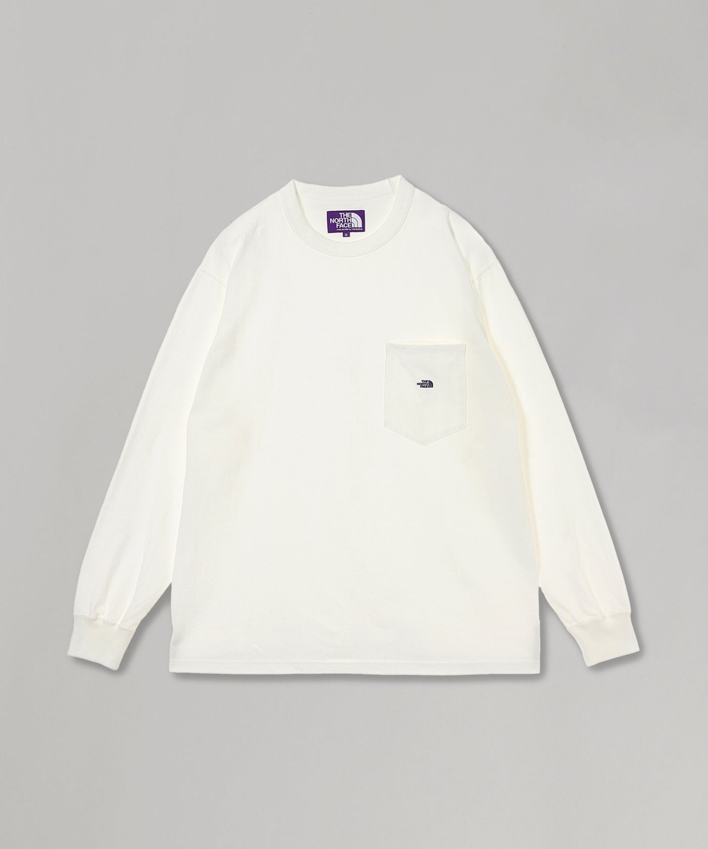 M】7Oz Long Sleeve Pocket Tee ｜ザノースフェイスパープルレーベル