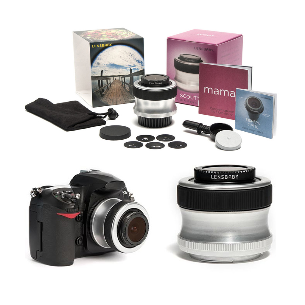 Lensbaby SCOUT Obiettivo FISHEYE 12mm per Canon EF - Fotospina