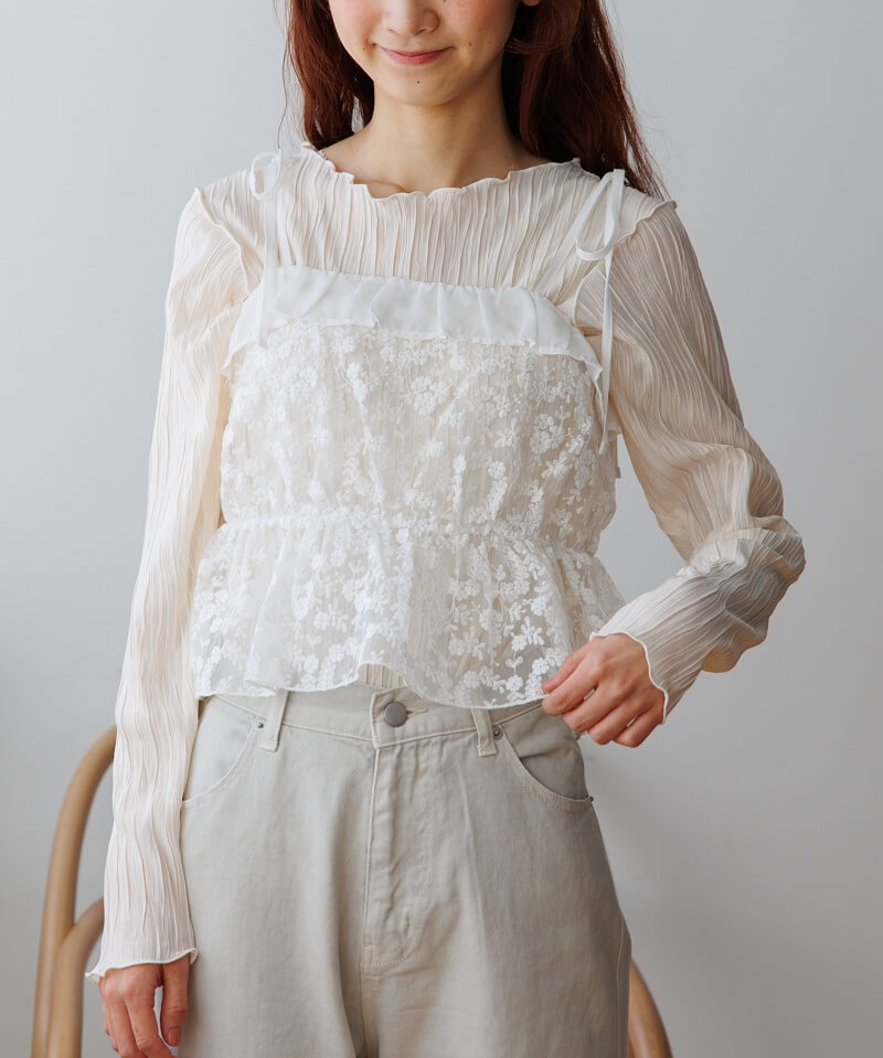 40%OFF】clearly bloom bustier～ｸﾘｱﾘｰﾌﾞﾙｰﾑﾋﾞｽﾁｪ | flower／フラワー