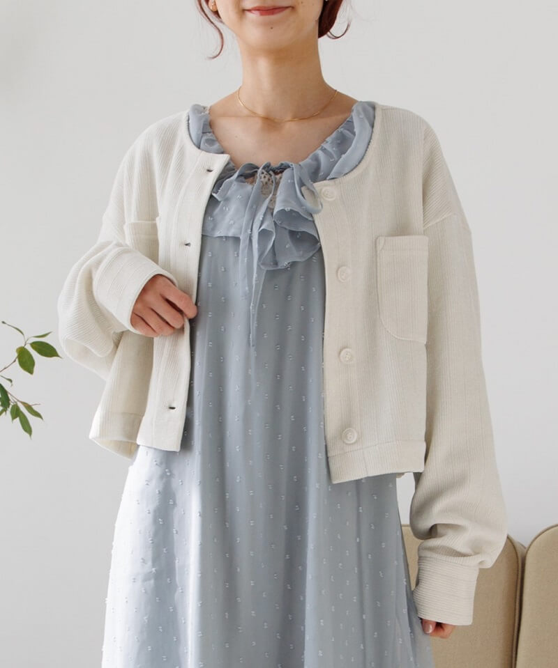 50%OFF】glitter corduroy jacket～ｸﾞﾘｯﾀｰｺｰﾃﾞｭﾛｲｼﾞｬｹｯﾄ | flower