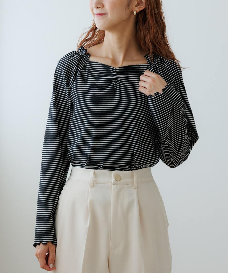 20%OFF】frill border top～ﾌﾘﾙﾎﾞｰﾀﾞｰﾄｯﾌﾟ | flower／フラワー公式通販