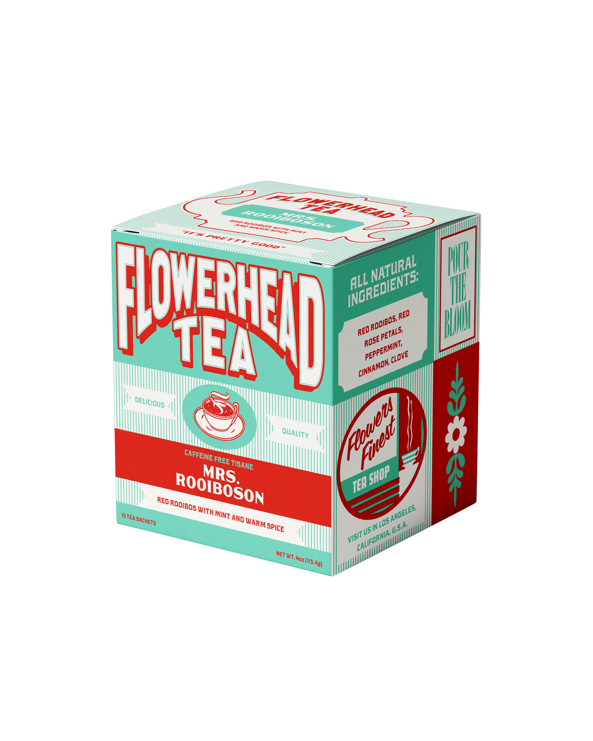 Double Mint Rose Tea Bags – Flowerhead Tea