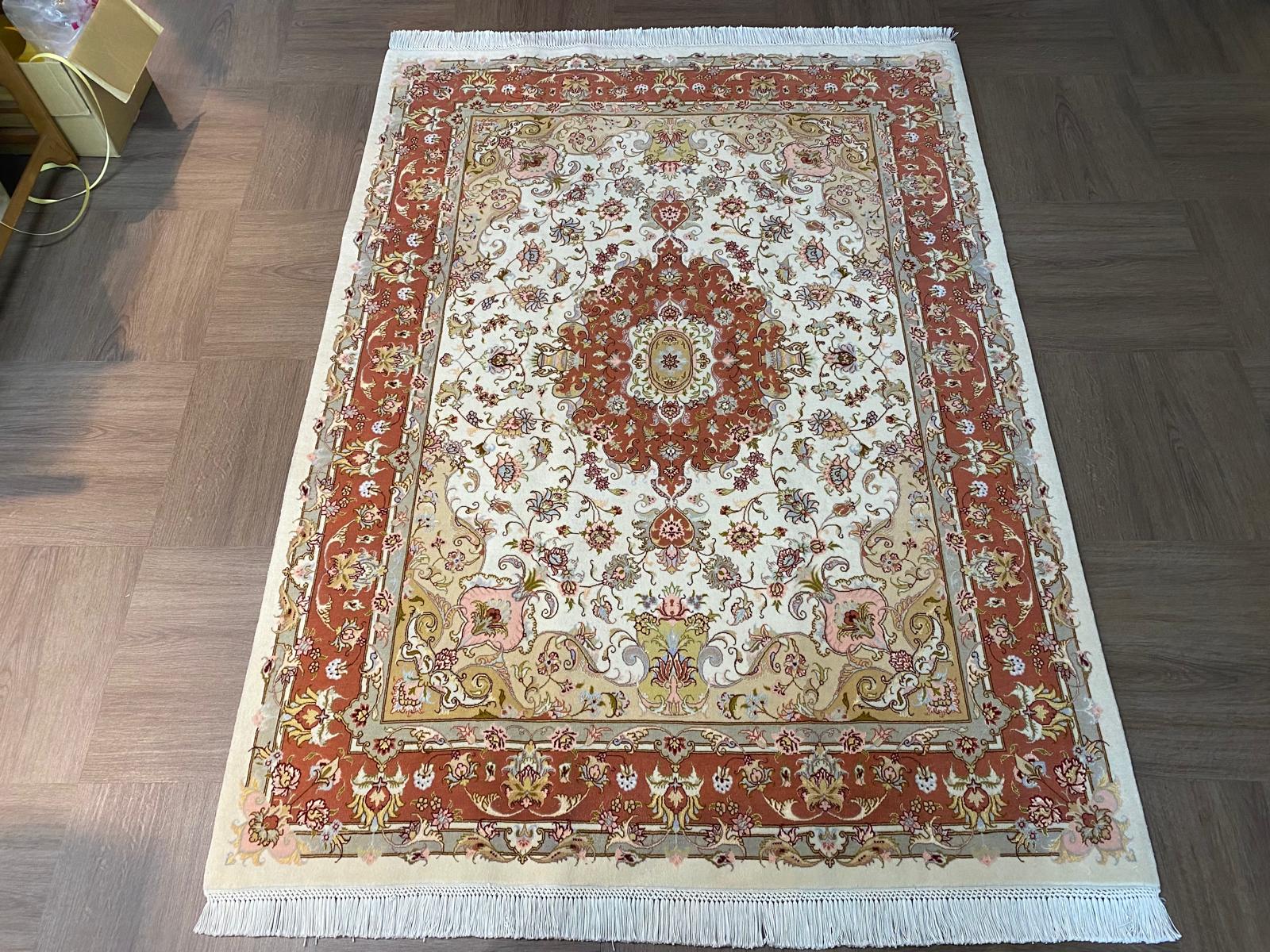 prevell ペルシャ絨毯 ウールシルク90x125cm prevell ペルシャ絨毯