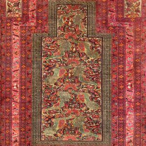 ペルシャ絨毯【高密度 トライバルラグ】バルーチ 151x104cm *1399MP