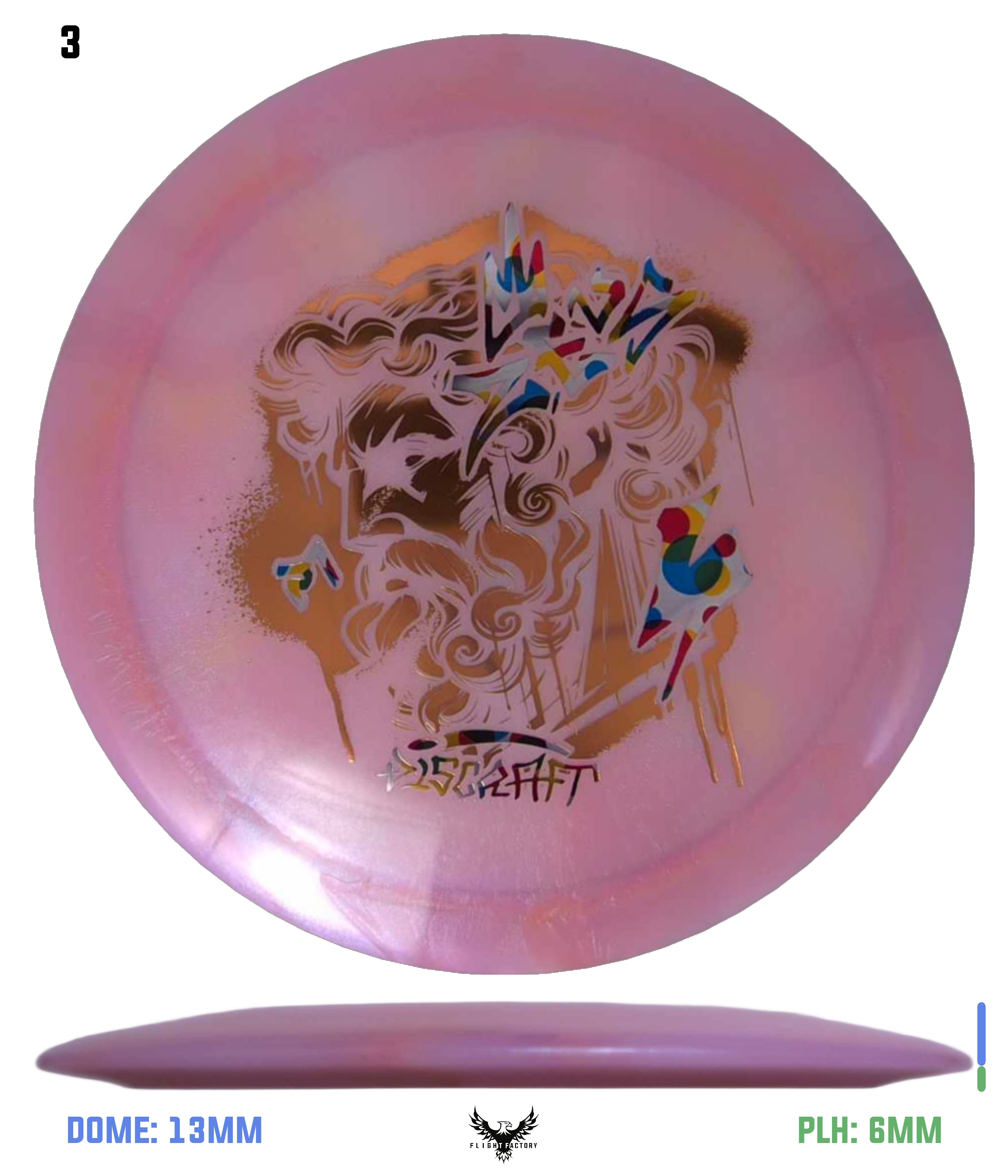 Discraft Paul McBeth Z Swirl Colorshift Zeus - Supreme Flight Open