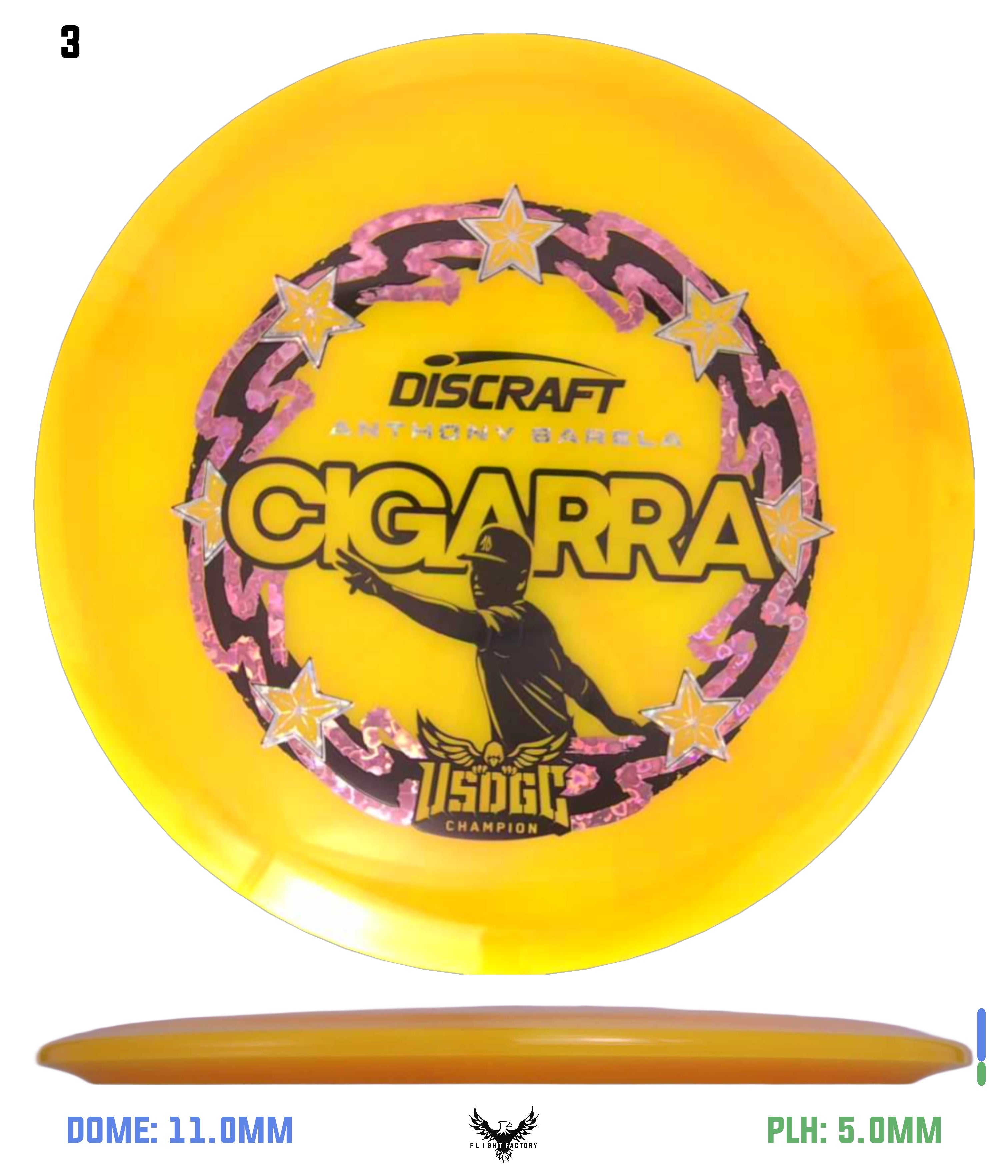 Discraft Anthony Barela Z Swirl Cigarra - 2025 USDGC Champion