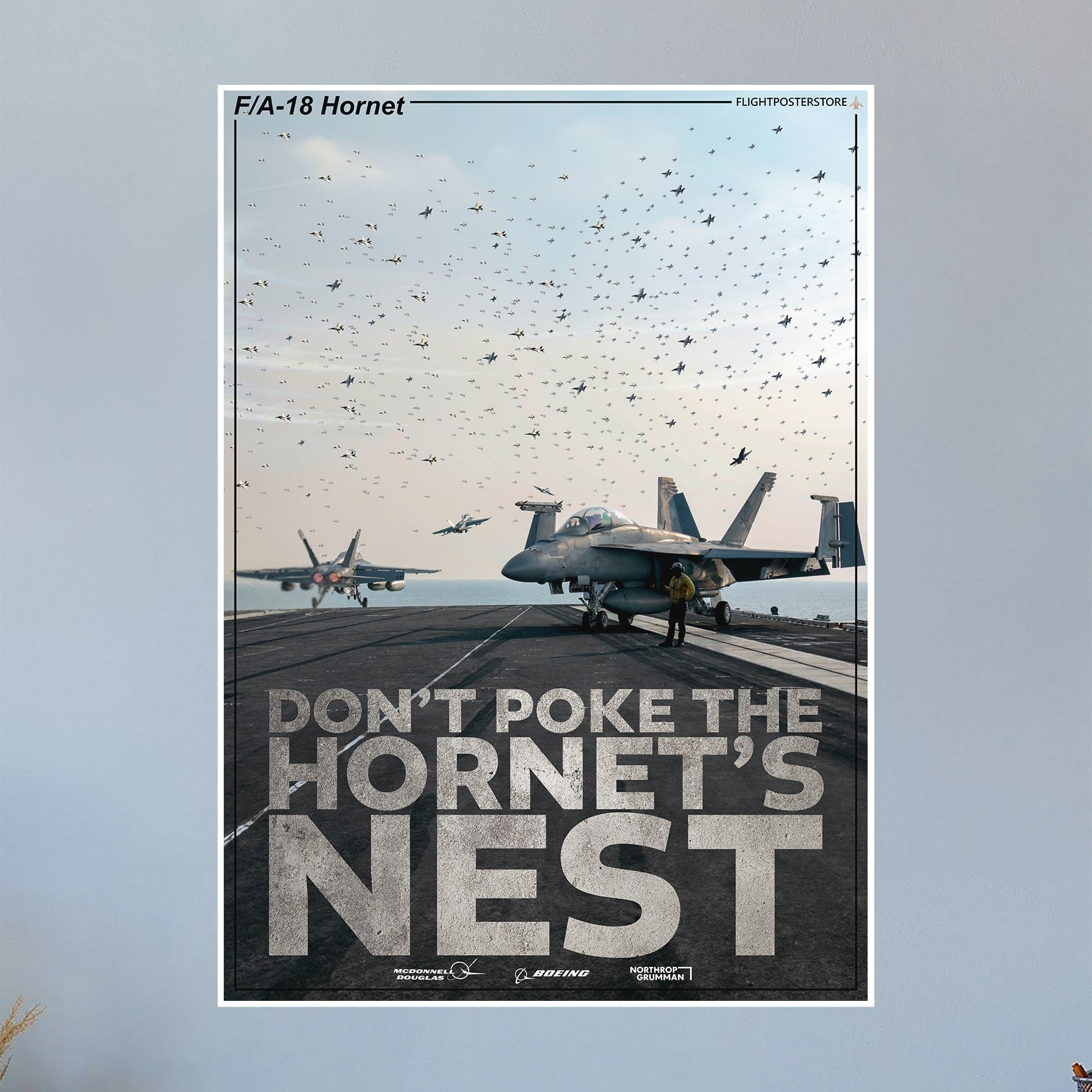 F/A-18 Hornet Propaganda Poster – flightposterstore