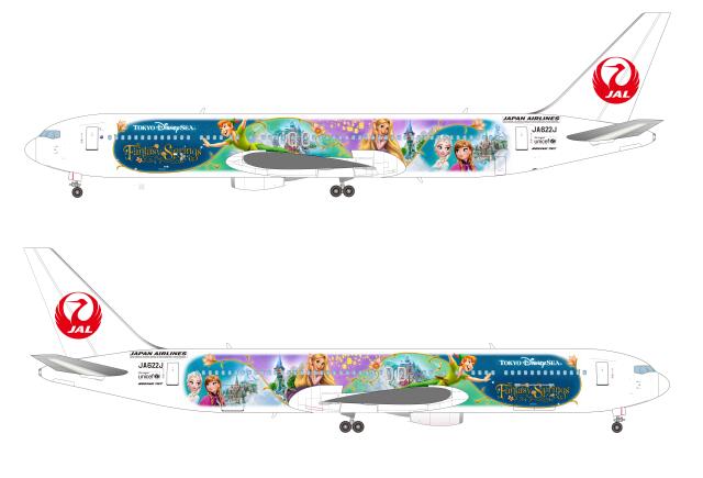 JAL、ディズニー特別塗装機「JAL Fantastic Journey Express」登場