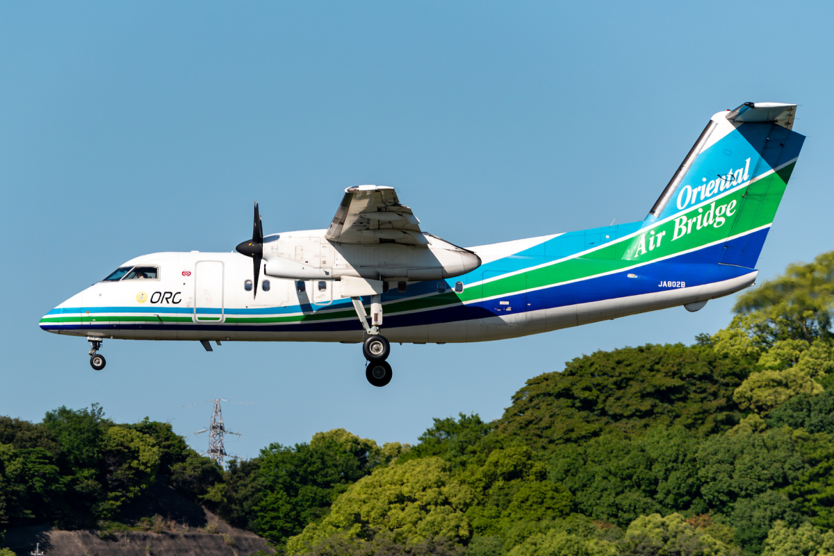 オリエンタルエアブリッジ、DHC-8-200「JA802B」9月21日退役へ