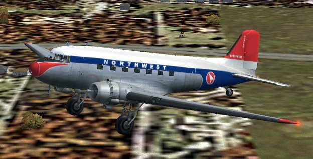 NWA Douglas DC-3 for FS2004