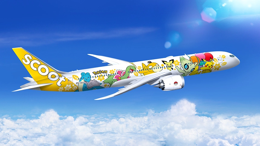 ANA 全日空 787-9 ポケモン ピカチュウジェット AV スタンドt付き ANA