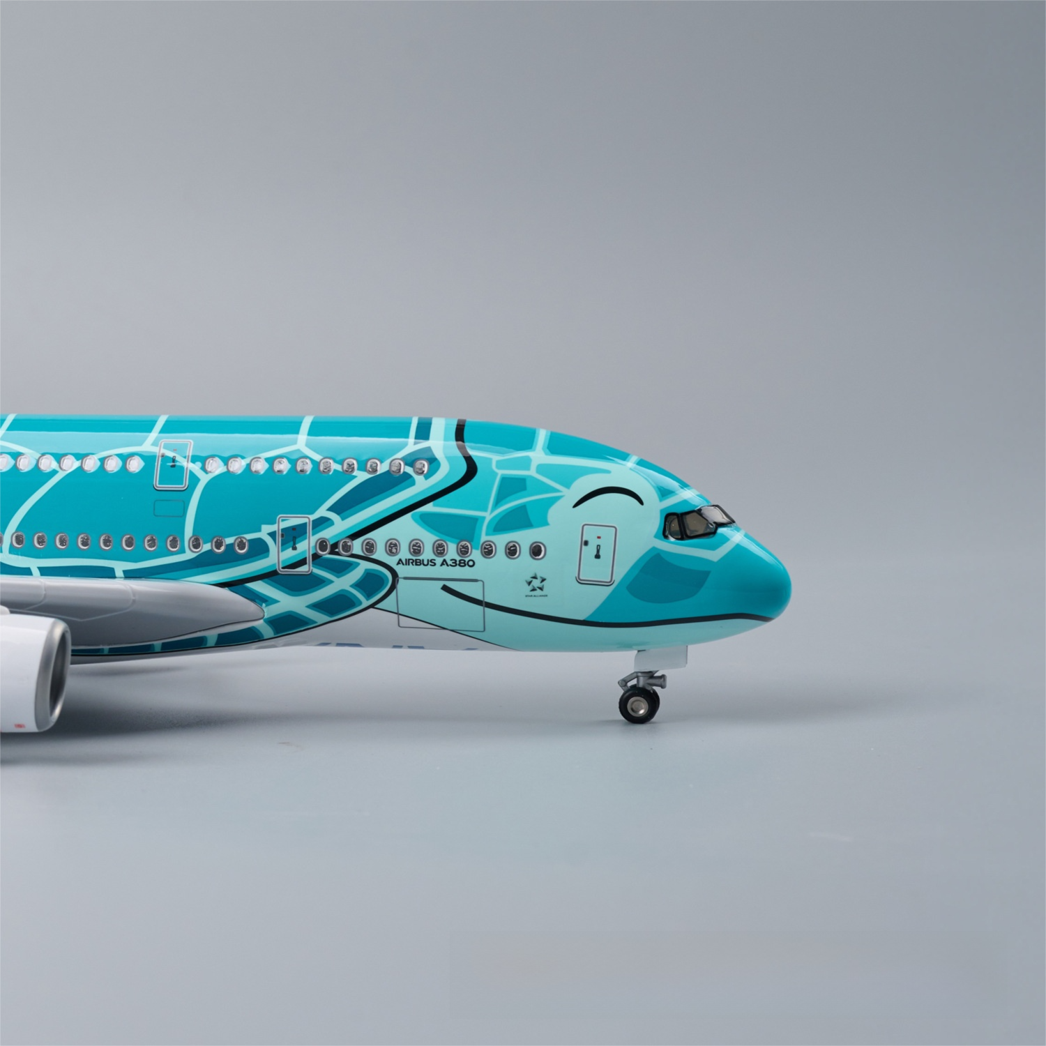 A380 ANA Japan GREEN TURTLE - SCALE 1/160 - 47CM - 18,5 IN