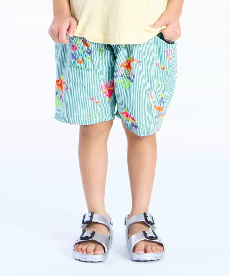 遊園地刺繍パンツ 5分丈（B223016）|BIT'Z（ビッツ） 男の子（男の子