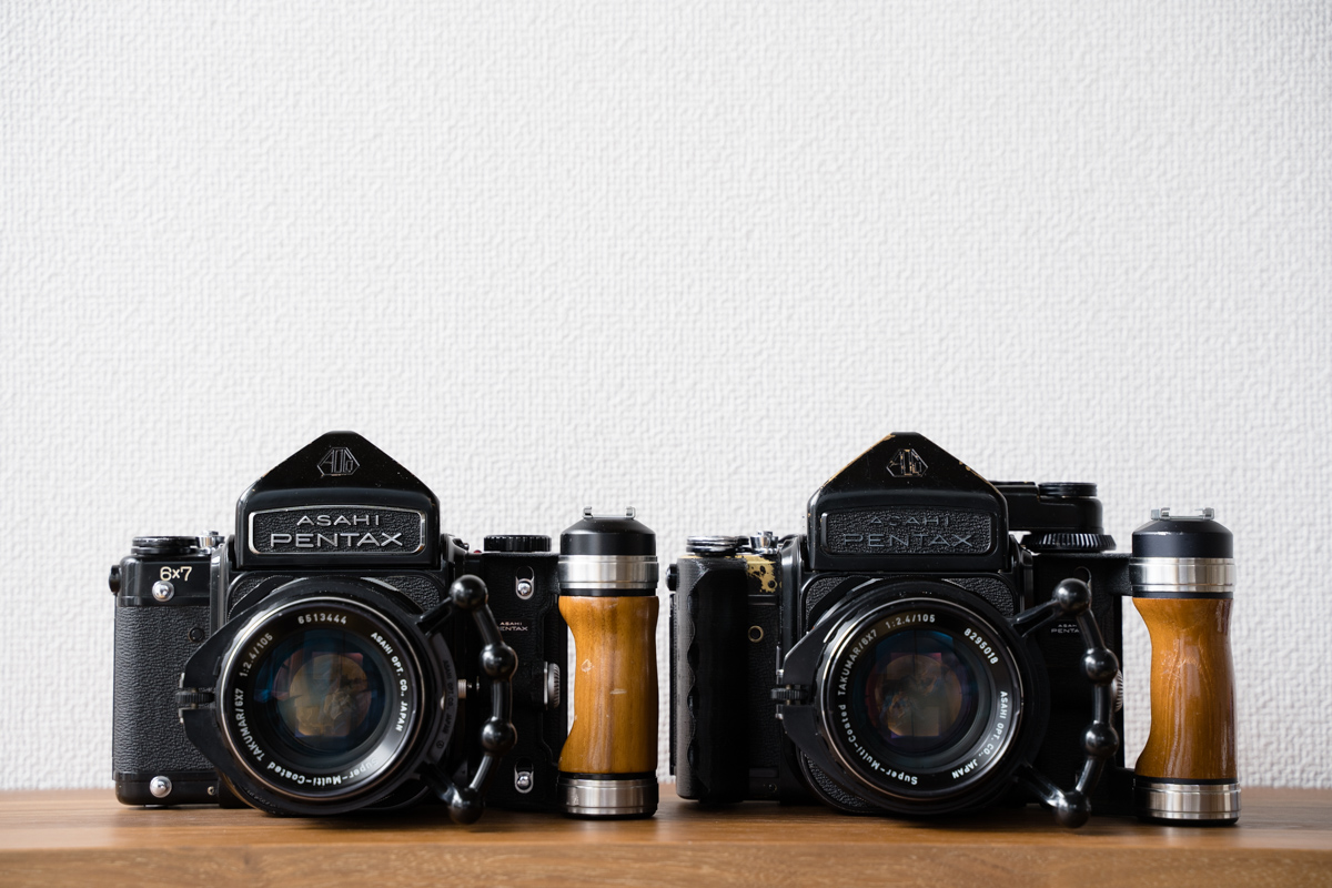 Asahi PENTAX 67 バケペンASAHI PENTAX 中判カメラ TAKUMAR 67 105mm