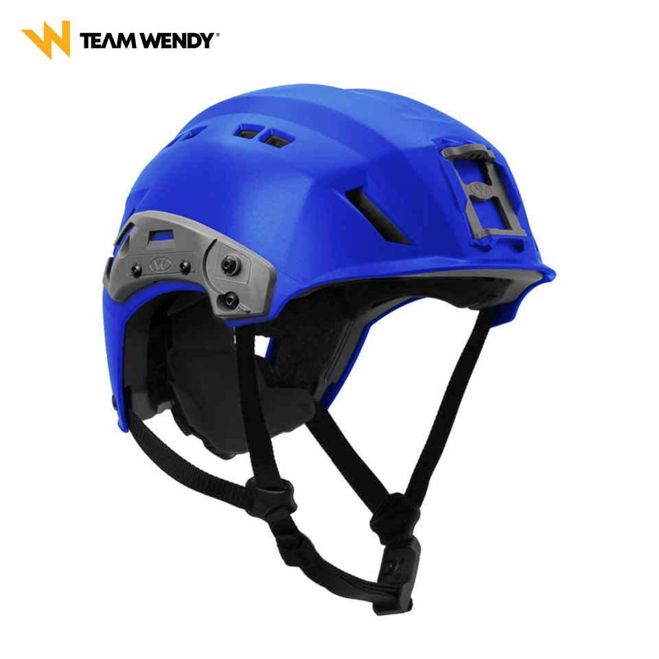 ヘッドライトやカメラの搭載に適した、サーチ＆レスキューヘルメット