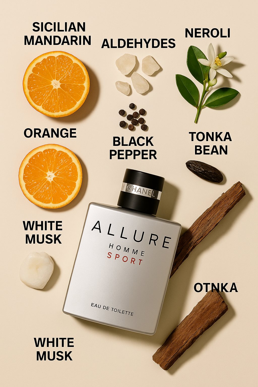 Chanel Allure Homme Sport Eau de Toilette for Men – 3.4 oz | Fresh