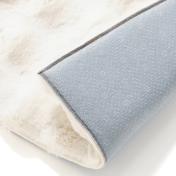 低反発 ポコモコファー ラグ S 1400×1000 アイボリー | Francfranc