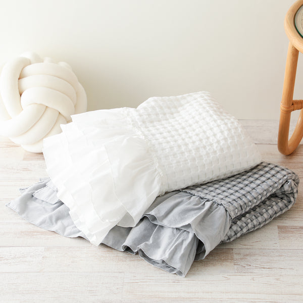 なめらか ワッフルケット ダブル ホワイト | Francfranc（フランフラン