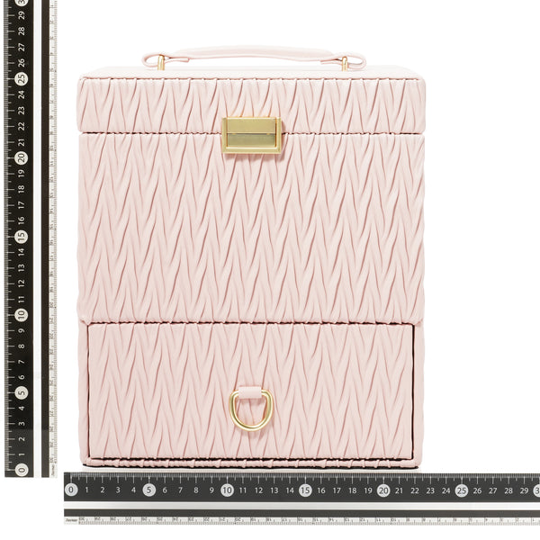 エンボス コスメボックス ピンク | Francfranc（フランフラン）公式