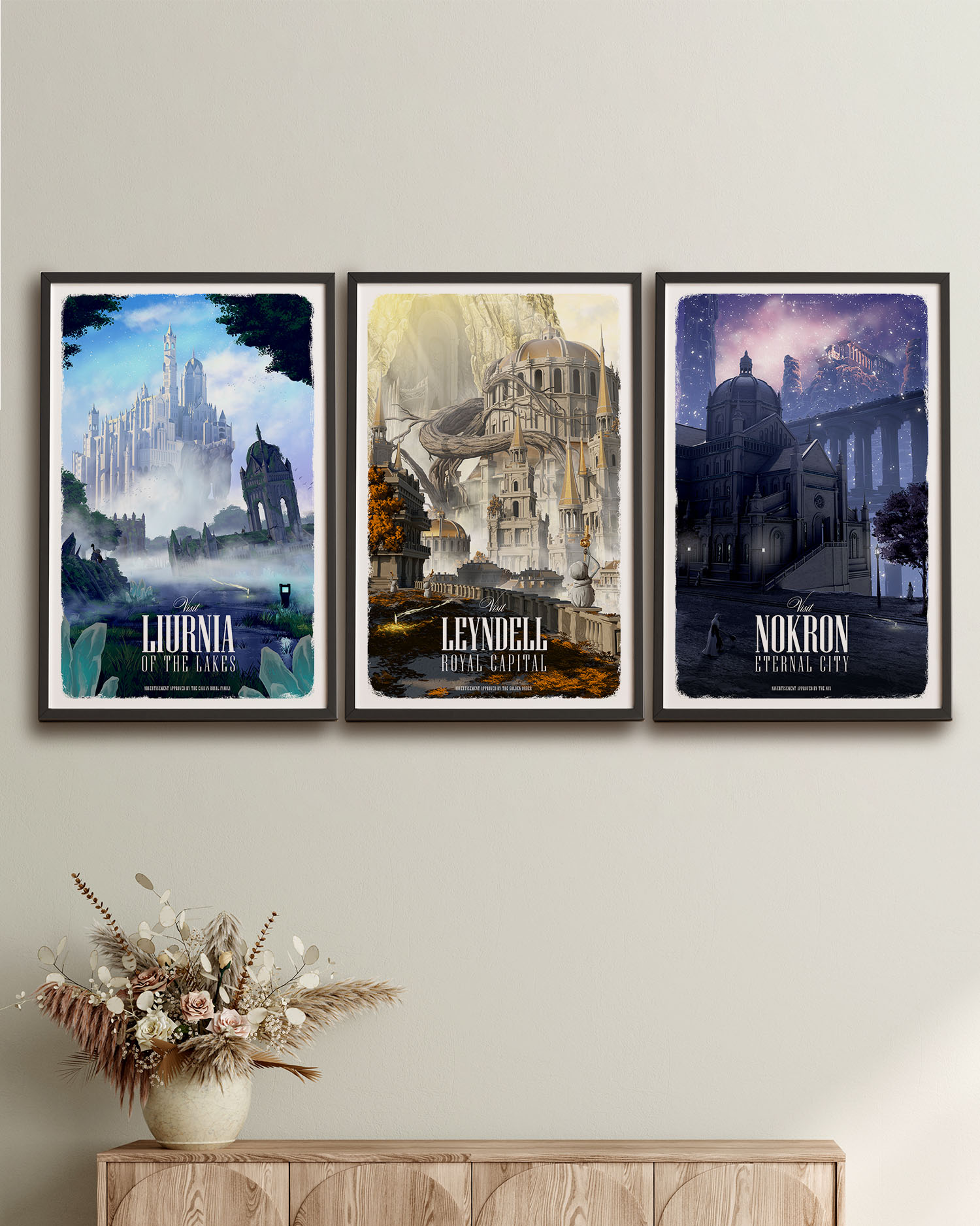 Elden Ring Travel Posters – Set of 3 - Free DLC Artwork