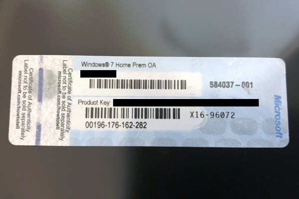 ヤフオクで売ってるWindowsの激安プロダクトキーはライセンス違反で