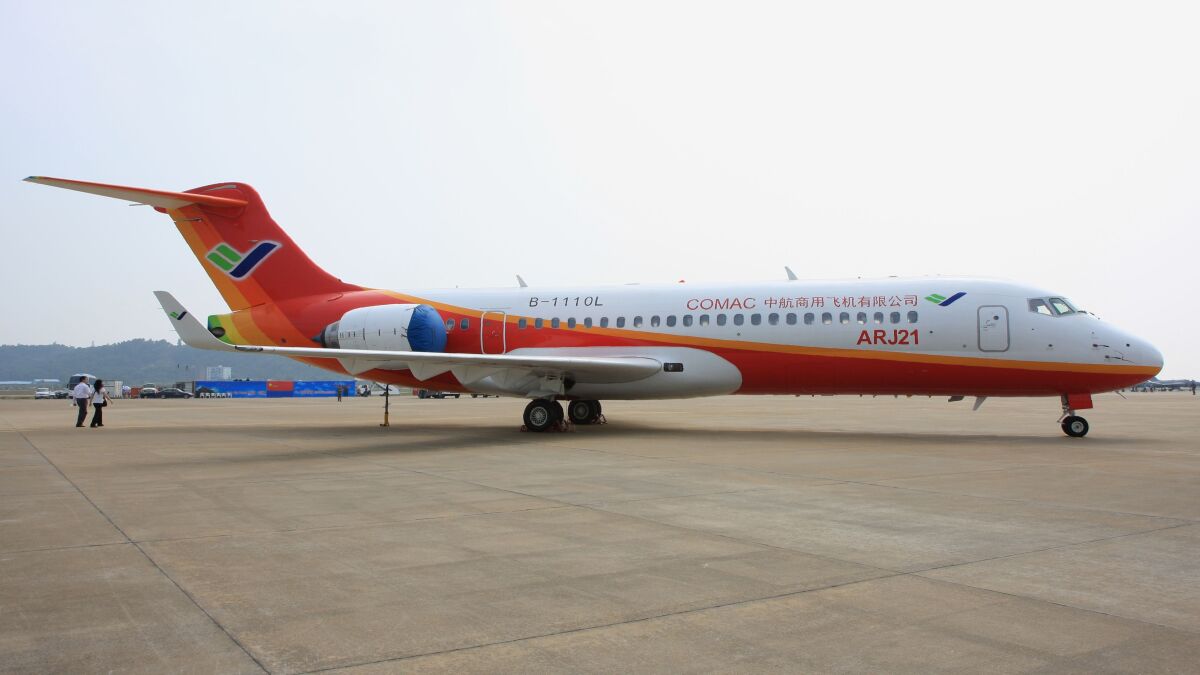 COMAC ARJ21が「C909」に！ モデル名統一、中国国際航空宇宙博覧会にて